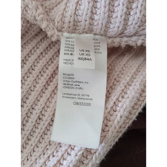 Free People Womens Marlie Pink Slouchy Drop Shoulder Pullover Sweater - Picture 6 of 8